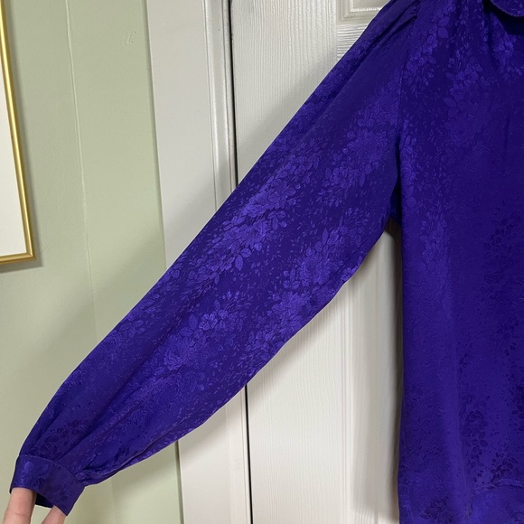 Vintage Floral Purple Ungaro Blouse - Picture 12 of 13